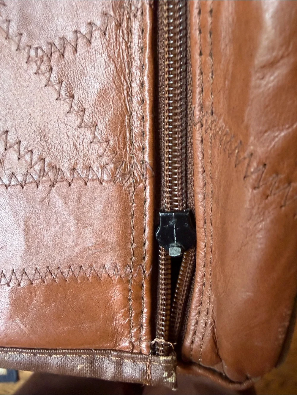 Coaster Brown Large Leather camera Bag Duffle Bag